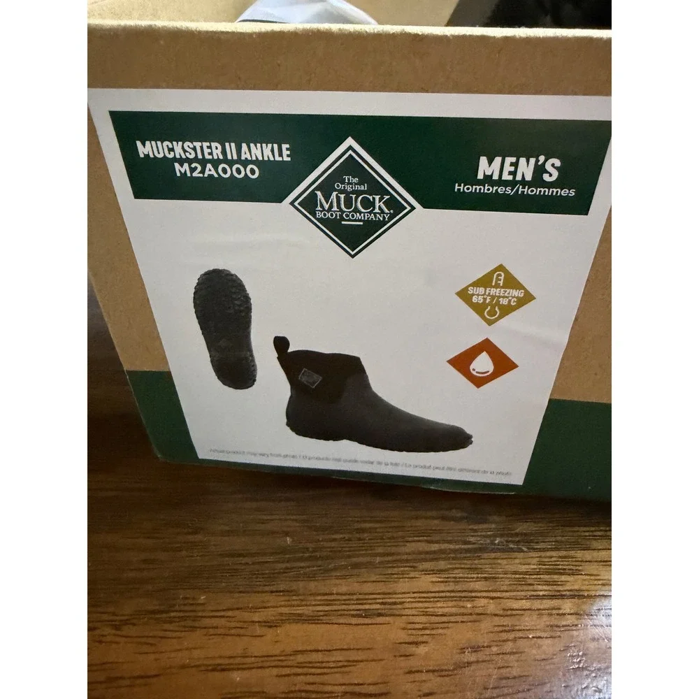 Muck Boot Company Muckster II Mens Waterproof Rubber Garden Boots Black sz8